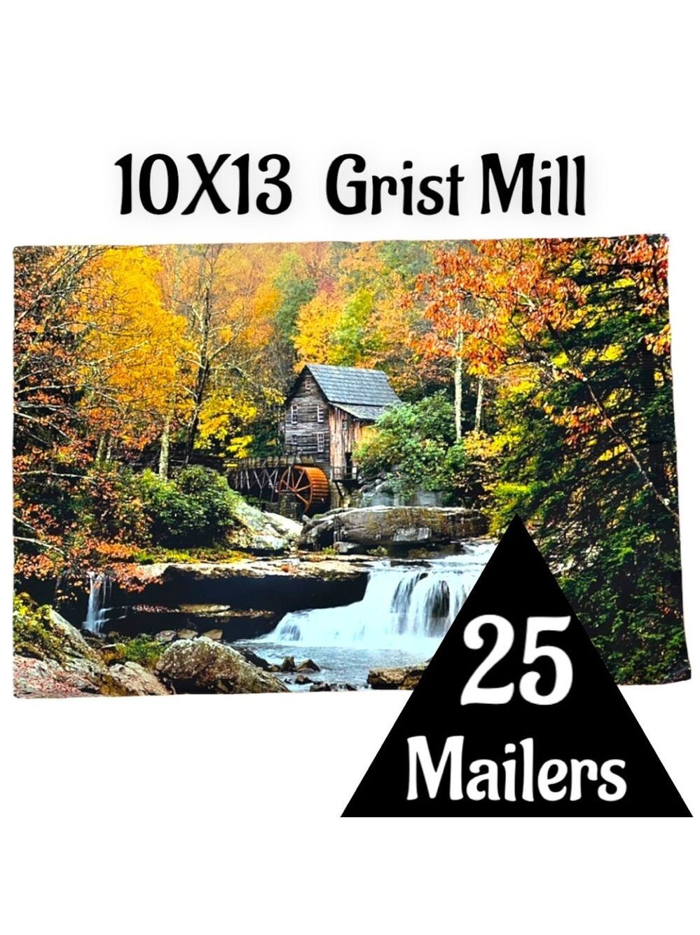 25 10X13 Poly Mailers Glade Creek Grist Mill Autumn, Shipping PRICE IS FIRM Fall - Picture 6 of 10
